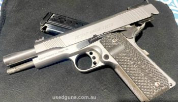 Desert Eagle 1911G made by Bul Ltd Gen2, Fibre front sights, bull barrel. Full stainless steel texture grips, Comes with 6 magazines and hard case. Well looked 