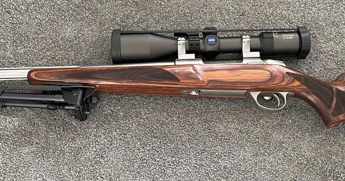 SAKO 85 VARMINT LAMINATE STAINLESS FLUTED 308