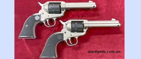 Pair new Ruger Wrangler 22 cal revolvers. Dont waste precious pistol powder Practise Cowboy Action Shooting with inexpensive 22 Ammo