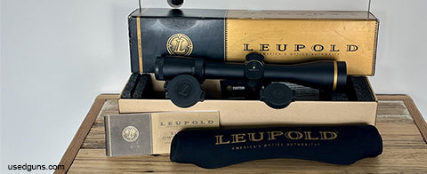 As new Leupold VX-6 4-12x42 with illuminated firedot reticle. Lifetime warranty through leupold. No ring marks, scratches or dents. Looks almost unused. Boxed w