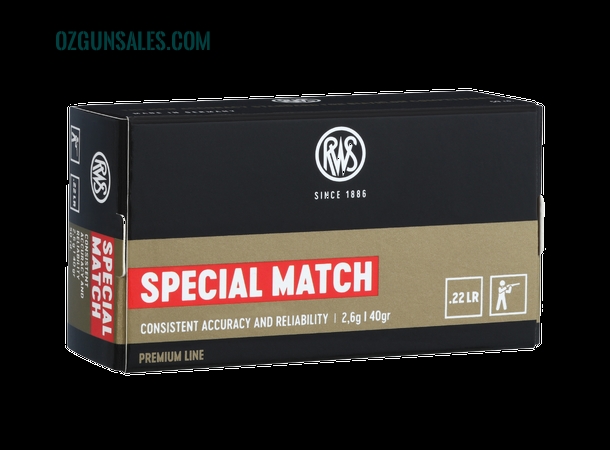 RWS 22LR Special Match 40gr LRN BULK 5000 Rounds