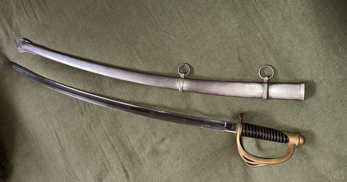 1862 AMES US Model 1860 Light Cavalry Saber – Civil War