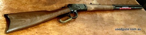 Winchester 1892 made by Miroku. In 357 Mag but can shoot 38 Special. I shot it at indoor range using 38 Federal American Eagle 158g and it shot and cycled perfe