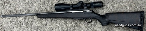 Tikka T3X Roughtech Ember with D18 barrel stainless. Shot count 20 rounds sight in. Cleaned and put in safe. Basically brand new. Reason for sale is wanting to 