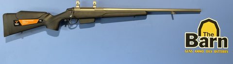 Tikka T3 varmint stainless 223. Has a 24" barrel, factory 25mm rings, 6 round magazine, upgraded Tikka T3X stock which appears to be new.