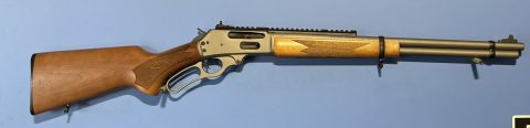 Marlin 336 30-30 with grey cerakoted finish. Has a beechwood stock. It is in Very Good Condition. has a few minor marks on the stock. Comes with an XS Sights ra