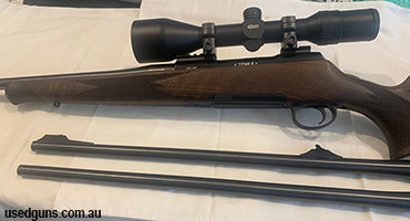 New Excellent 9.3x62 was a demo barrel from Forbes Guns 12 rounds fired not from this gun selling due to work place injury replacement cost $4700 more photos av