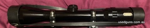 Tasco Titan 3-9x42 rifle scope in good condition. Glass looks really clear. Would be listed as very good but has some scuffs on the scope and on the turret. Can