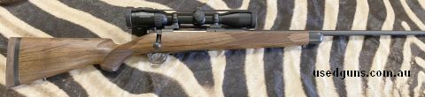 Fantastic hard hitting hunting rifle set up with a top of the line scope. Hunting rifles don't get any better than this.