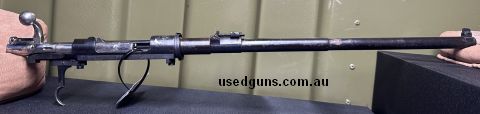 1904 Portuguese Mauser Carbine Barreled Action Retains trigger, Sights and complete bolt assembly Perfect candidate for a traditional lightweight hunting rifle 
