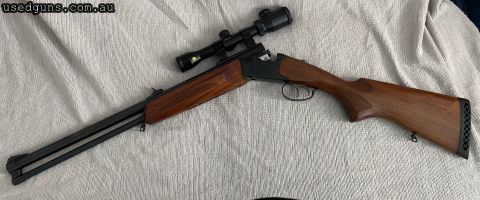Great alround gun tight action. The best of both world shot gun and 308 in one, saves having to decide which to take. Has done very little work. Buyer to pay po