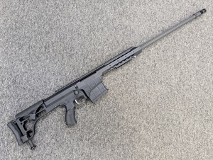 BARRETT
MODEL 98B
338 LAPUA
10 SHOT
28 INCH FLUTED BARREL
THREADED MUZZLE
WITH MUZZLE BRAKE
AND REAR MONO-POD 
#AC000334

EXC+ $6950