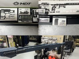 MDT ACC elite chassis for tikka short action inlet This is as good as new no marks and come with everything all the weights all the adjustable check rest length