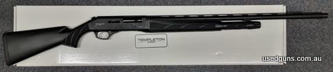 Just landed back in stock in limited numbers. Templeton Push button release 12G shotgun. Super fast action! 28 inch barrel with 4 adjustable chokes in synthetic