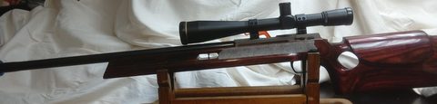 My 2013 bench rest target rifle shoots excellent. complete setup ready to shoot, i have more photos if needed, comes with all cleaning gear, gun hard case. Fron
