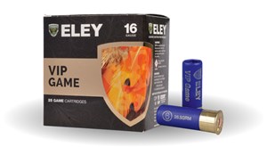 ELEY
EVG16324
VIP GAME
16 GAUGE, #4, 32GR
FIELD SHOT SHELL

$31.90 /PER 25
$255 /PER 250