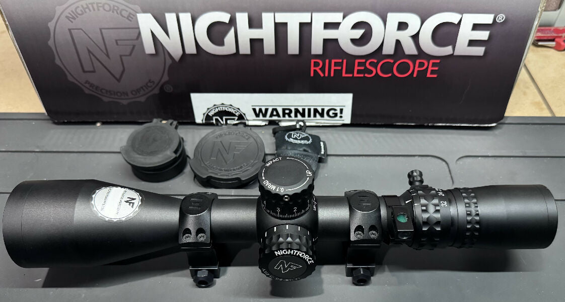 Nightforce NX8 4-32x50mm F1 - Mil-XT MRAD scope is in excellent condition purchased 5 months ago DEC 25” selling due to wanting to change to a MOA scope. comes 