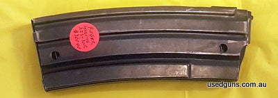 Ref: M-14. Ruger Mini-14, 30 round magazine in good condition. Cat D. Check your State regulations but usually only Dealers, Collectors, Primary Producers, etc.