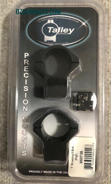 Talley Browning X Bolt Rifle 1" High Mounts