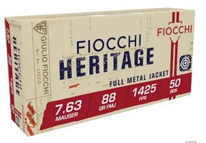 FEDERAL
FC70763000
HERITAGE
7.63 MAUSER, 88GR, FMJ
AMMUNITION

$124.90 /PER 50