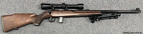 Sportco 63A 22lr with Leupold M8 4x scope and bi-pod. Good overall condition. $65 freight to your dealer Australia Wide (WA $75 Perth Only). 2 month lay-by avai