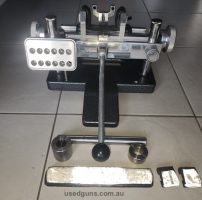 I selling a SEB MAX in excellent condition.Upgraded to velcro sand bags and have alloy bullet holder It also includes a counter weight for heavy guns. Rest can 