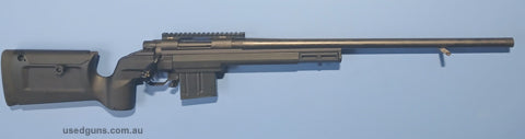 Howa 1500 26'' Varmint threaded 308 in a KRG Bravo stock. Is in excellent condition. Has a 10 round steel MDT magazine, Tactical bolt knob and 20MOA pic rail.