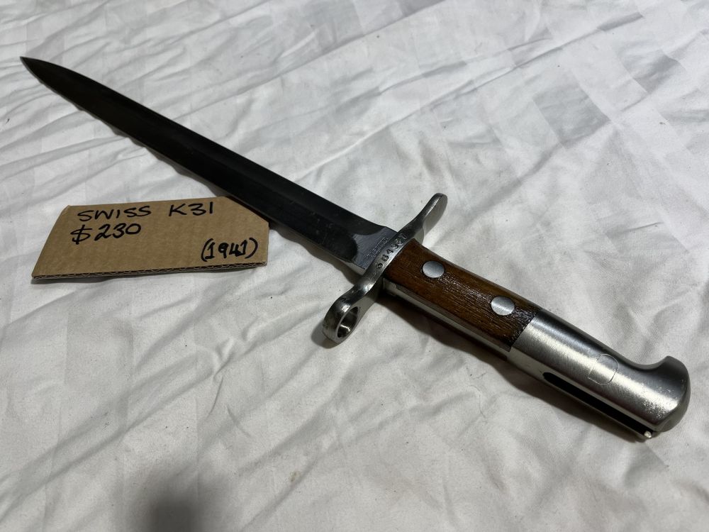 Swiss model 1918 Bayonet S# 684987