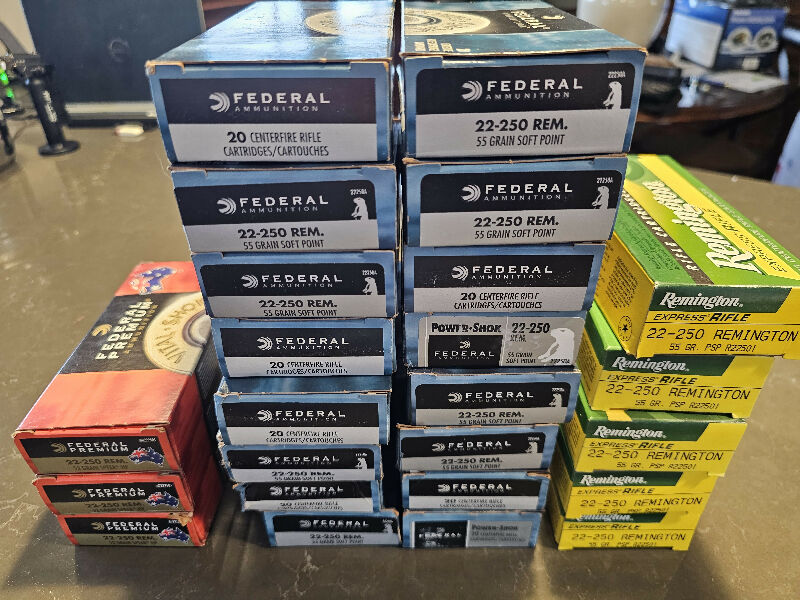 I have sold my 22-250 on Usedguns and have this Ammunition that is no longer required
