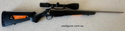 Tikka T3x Super Lite stainless. As new condition! Seen less than 10 rounds. No marks on the rifle or scope. 3 round magazine included.