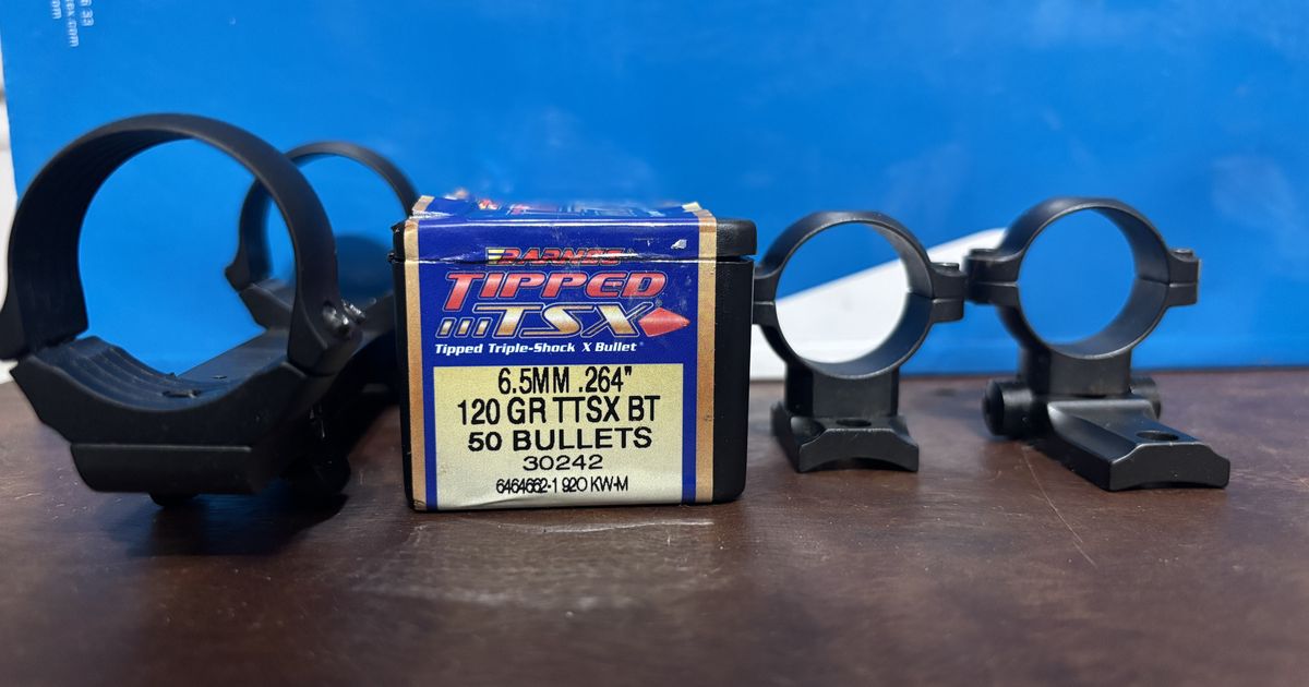 Blaser Saddlemount, Barnes TTSX, Winchester M70 mount