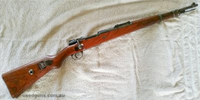 Kar98K Berlin-Lubecker Maschinenfabrick ($/237 1938). ORIGINAL All matching numbers with very nice clear eagles. Bore vgc, being clean and bright with plenty of