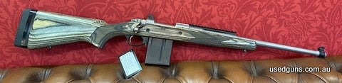 Just arrived! Excellent condition Ruger Gunsite Scout in 308W. Very little use, barely a mark on it. Laminate stock, picatinny rail, stainless matte barrel, ten