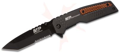 S&W Bodyguard Tanto Serrated fold Knife