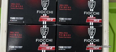 Fiocchi small rifle primers $300 per box of 1500 primers Located Victoria
