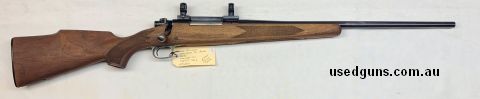 Silky smooth push feed action, and a slick trigger. This classic rifleman's rifle has an oiled stock and good bore, and comes with a one piece base and brand ne