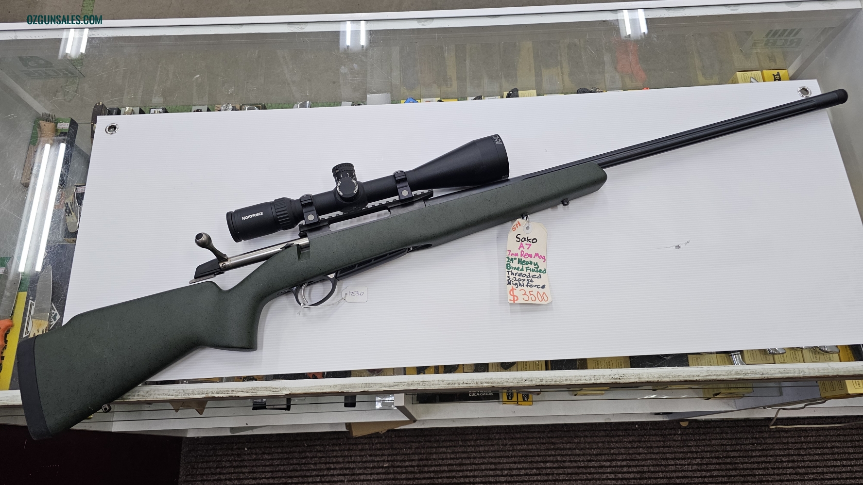 Sako A7  7mm Rem Mag + Nightforce SHV 5-20x56