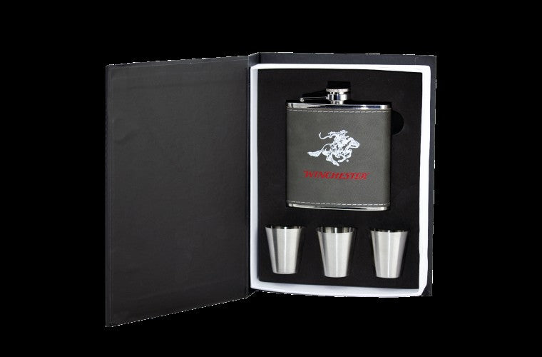 Winchester Hip Flask & Shot Glass Set