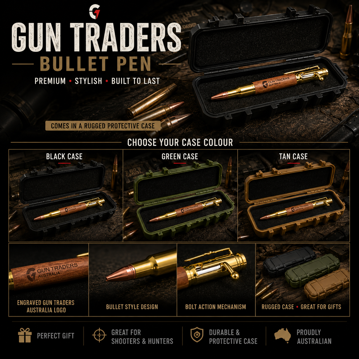 Gun Traders Bolt Action Pen & Case