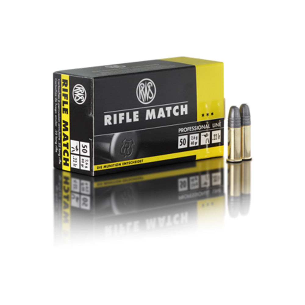 RWS 22 LR Rifle Match 40gr LRN 50pk Brick price $199.95