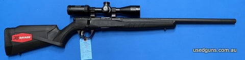 Safari Firearms Shop Sale! Savage B22 in 22LR. Comes with a Bushnell AR223 3-9x40. Cycles well. Great handling budget rimfire. All set up ready to go.