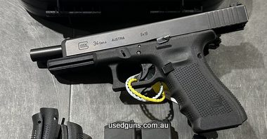 Pistol is in excellent condition and would suit new shooter getting in to the sport. Comes with original case,2 magazines,grip straps.