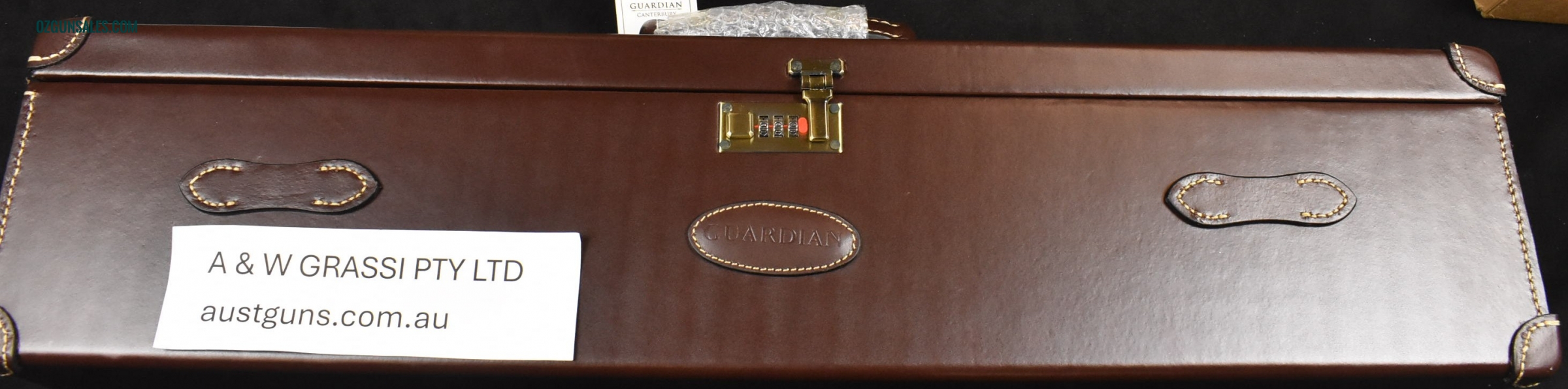 GUARDIAN LEATHER SINGLE SHOTGUN CASE.....NEW!!