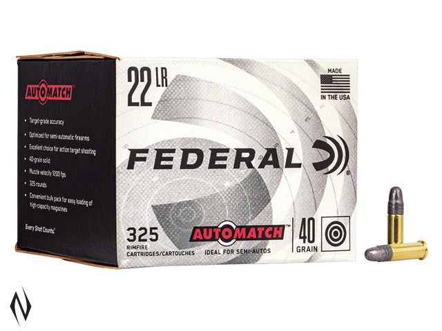 FEDERAL 22LR 40GR AUTOMATCH 1200FPS (325PK )