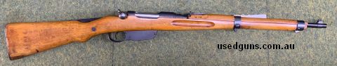 This rifle is in sound original condition. The bore is good and the blueing is intact. These straight pull M95 rifles are hard to find these days in such good c