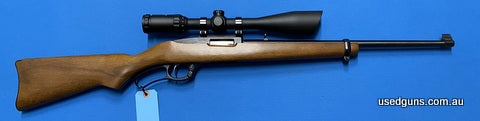 Excellent condition Ruger 9617 in 17 HMR. Has a Nikko Stirling Platinum 4-16x44. Lever cycles well. Retains its original sights. Rare in this condition and cali