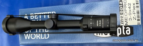 Meopta Meopro 3-9x42 in new condition. Standard Z plex reticle