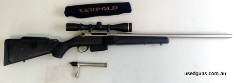 Tikka T3 Super Varmint, stainless steel barrel. Only used for range shooting. Well looked after and comes with 6 round Mag, Leupold 4.5-14x40 Scope, Scope cover