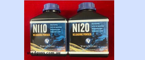 Vihtavuori N110 & N120 Rifle / Pistol Powder 1LB Bottles Suitable for 357M 44M 222R 223R 22 Hornet 300 Blackout Etc Similar burn rate to ADI AR2205, AL2400 & Wi