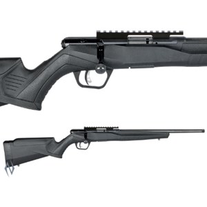 SAVAGE
B SERIES RIMFIRE RIFLE
BLUED FINISH
SYNTHETIC STOCK
VARMINT THREADED 18" BARREL
PIC RAIL

AVAILABLE IN

B22FVSR 22LR
NEW $775

B22MFVSR 22WMR
B17FVSR 17HMR
NEW $829